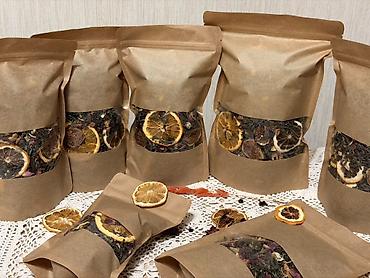 detoks tea: Meyvəli-otlu əl istehsalı çay qarışığı Tərkib: - Yaşıl çay yarpaqları — 5