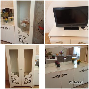 Divanlar: Endirim‼️Qonaq desti 200 Azn. Deste daxildir. 2 qorka, 1kamod ve tv
