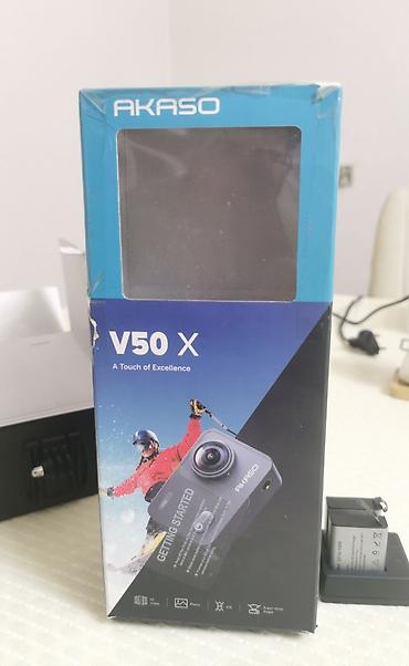 Foto və videokameralar: AKASO V50 X action kamera Xüsusiyyətlər: - Video: 4K (dama ilə qeyd) — 5