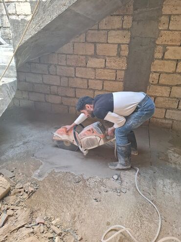 Digər tikinti xidmətləri: Beton kəsmə və deşmə xidməti- Beton kesimi beton kesen beton deşen