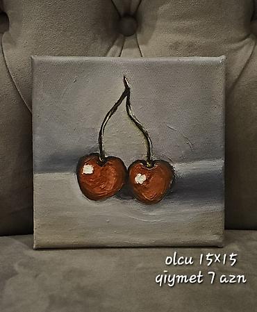 Şəkillər, tablolar: Rəsm əsərləri – əl işi 1) Mövzu: Ay - Dairəvi teksturalı tablo — 13