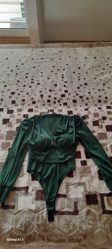 moderne tunike za punije osobe: One size, Likra, bоја - Zelena
