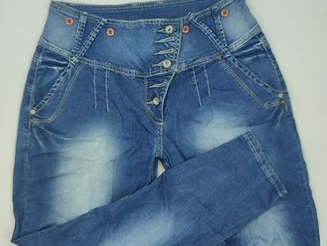 dżinsy czarne z wysokim stanem: Denim, Jeans for women, size M