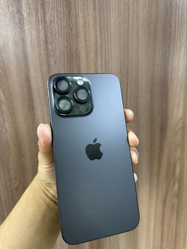 телефон айфон бишкек: IPhone 15 Pro Max, Б/у, 256 ГБ, Графит, Защитное стекло, 90 %