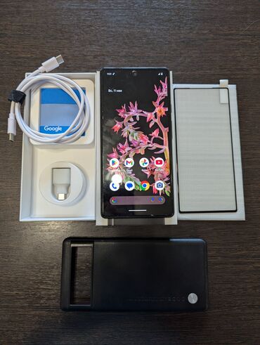 pixel 6: Google Pixel 6, Колдонулган, 128 ГБ, түсү - Кара, 2 SIM, eSIM