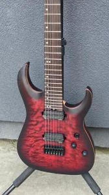 Gitare: HARLEY BENTON AMAROK-7 BKRD QUILTED BURST ELEKTRIČNA GITARA | — 9