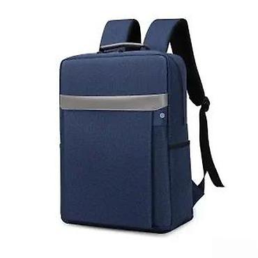 Futrole i torbe za laptopove: Moderan ranac za laptop – tamnoplavi - Elegantan pravougaoni dizajn — 16