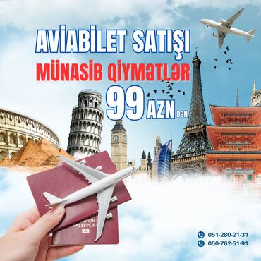 azal bilet satışı: Münasib qiymətə aviabilet satışı Rusiya (Moskva,Minvod və s) Türkiyə