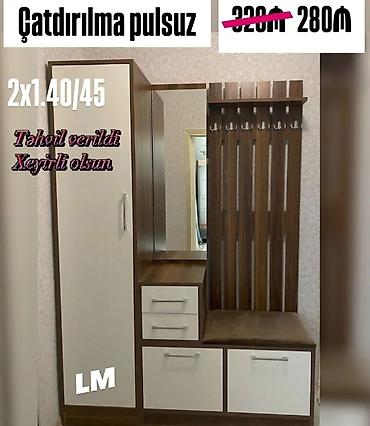 ağ stullar: Yeni, 1 qapı, Güzgülü, Rəngli, Açılan, Düz dolab — 1