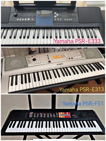 микрофон с колонкой: 1. Yamaha PSR-E333, автоаккомпанемент и чувствительные клавиши, в