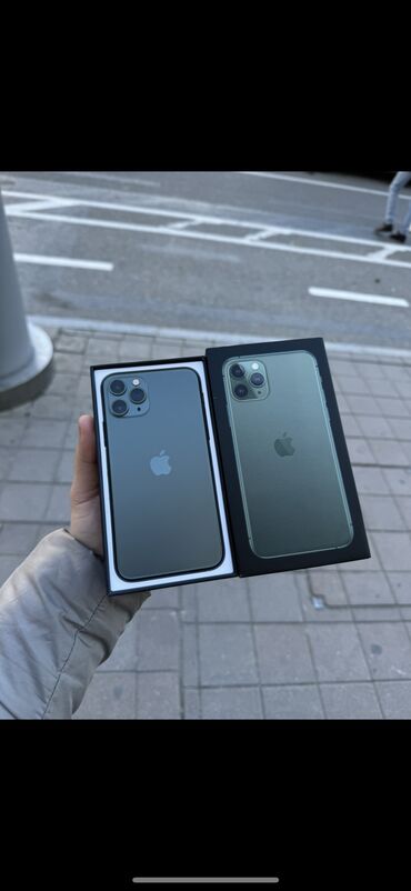 Apple iPhone: IPhone 11 Pro, 256 GB, Yaşıl, Zəmanət, Simsiz şarj, Face ID