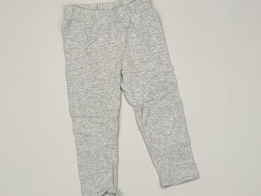 legginsy jasno szare: Spodnie dresowe, 12-18 m, stan - Dobry