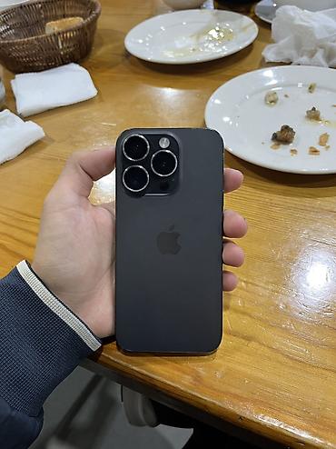 pro max: IPhone 15 Pro, Новый, 512 ГБ, Jet Black, Зарядное устройство, Защитное стекло, Чехол, 81 % — 1