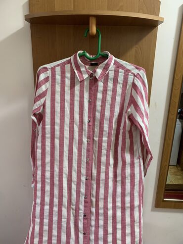 рубашки туники женские: Рубашка, Туника, В полоску, Турция