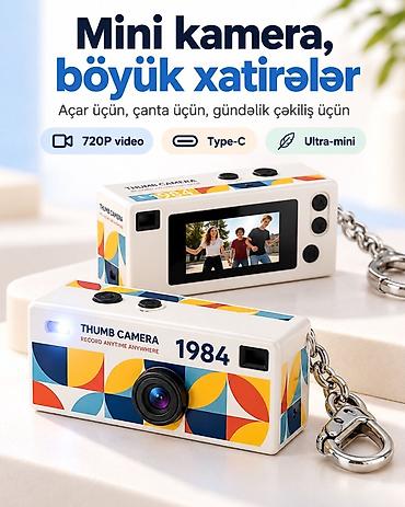 mini qacis aparati: Mini “Thumb Camera” – gündəlik çəkiliş üçün ultra-mini kamera - 720P — 1