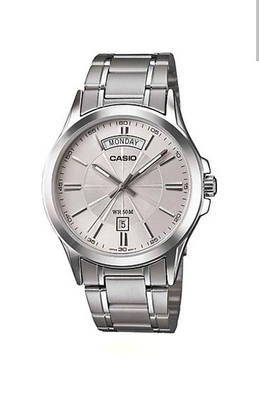 Наручные часы: Casio kişi qol saatı – klassik metalik dizayn - Korpus və qolbaq — 1
