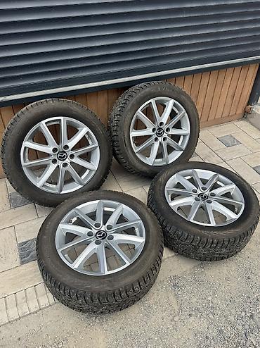 диски mazda: Колеса в сборе 225 / 55 / R 17, Всесезонная, Б/у, Комплект, Легковые, Литые, отверстий - 5 — 2