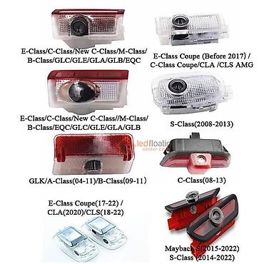 Auto oprema: LED projektori logotipa za vrata (puddle lights) – Mercedes-Benz — 1