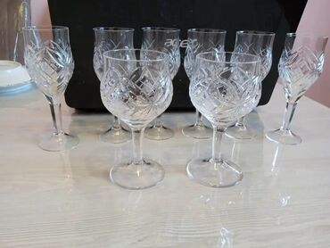 Qədəhlər: Qədəhlər, Xrustal, 8 ədədli dəst, Rusiya — 1