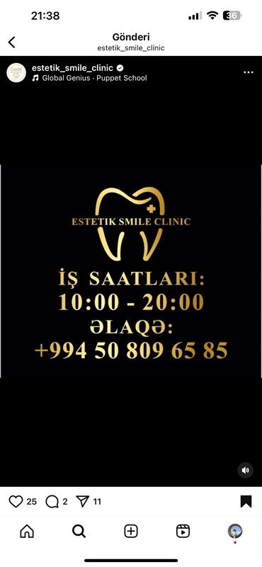 kiraye masazir: Stomatoloji otaqlar icareye verilir Tam iw saati -1000 azn Yari iw