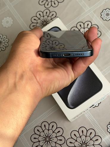 iphone 15 pro almaq: IPhone 15 Pro, 128 GB, Göy — 9
