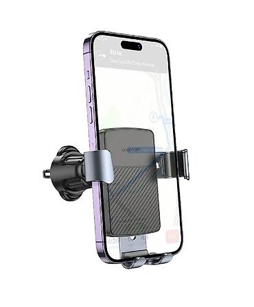 Другие аксессуары для мобильных телефонов: Автодержатель BOROFONE BH118 Refined gravity car holder (black metal — 5