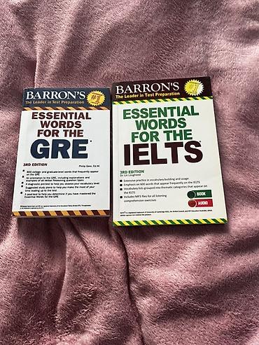 Barron’s “Essential Words” seriyasından iki hazırlıq kitabı: 1)