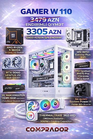 fury: 🔥 GAMER W110 – Güclü Gaming Sistem 💰 Qiymət: 3449 AZN Endirimli — 1