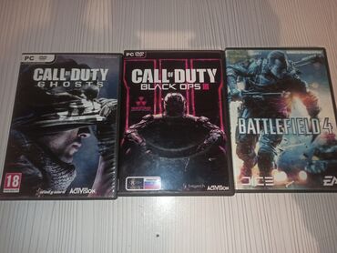 Oyun diskləri və kartricləri: Oyun discləri call of duty ghosts-8 manat call of duty black ops 3-11