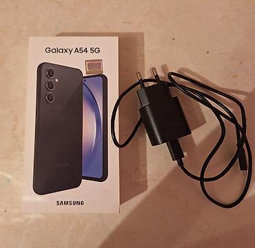 samsung a54: Samsung Galaxy A54 5G, 256 GB, rəng - Qara, Barmaq izi — 1