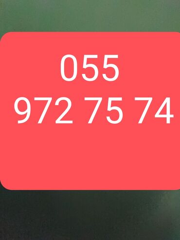 Nömrə: ( 055 ) ( 9727574 ), İşlənmiş