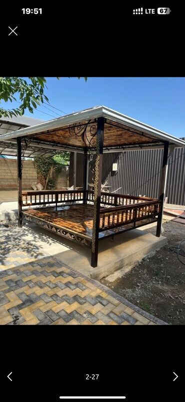 Тапчаны: Тапчан 3 x 3 x 3 м, Металл — 9