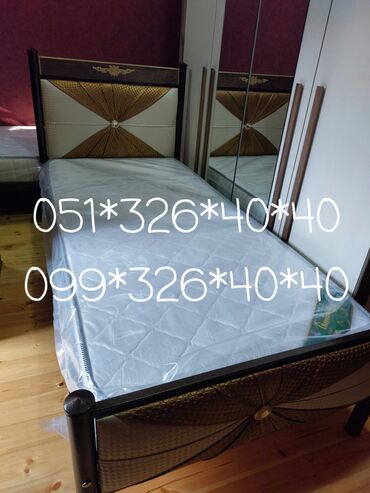 Çarpayılar: Yeni, İkinəfərlik çarpayı, Bazasız, Matras ilə, Siyirməsiz, Azərbaycan — 18