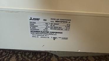 ardo kondisioner: Mitsubishi Electric divar tipli kondisioner – model MSH-GF50VA - — 2