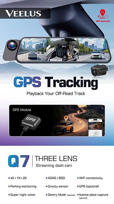 android teyes cc3: VEELUS Q7 — потоковый видеорегистратор с тремя камерами Ключевые — 2