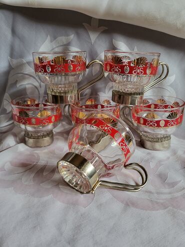 Kuhinjski setovi: Solje za kafu,case za pice iz 70ih. god. italijanske. Solje za — 5