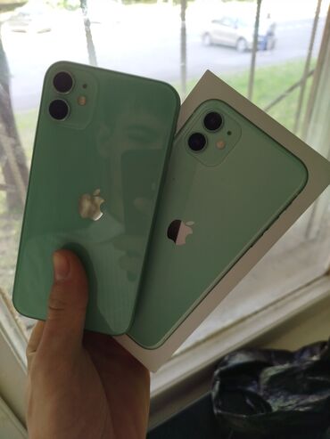 Apple iPhone: IPhone 11, Б/у, 128 ГБ, Зеленый, Коробка, 71 %