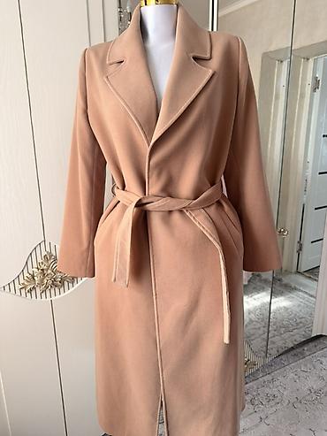 long coat: Женское пальто-халат, бежево‑карамельного оттенка Турция Размер 44-46 — 2