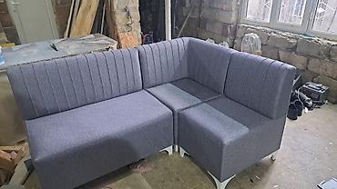 metbex divanlari: Künc divan, Mətbəx üçün, Parça, Bazalı — 9