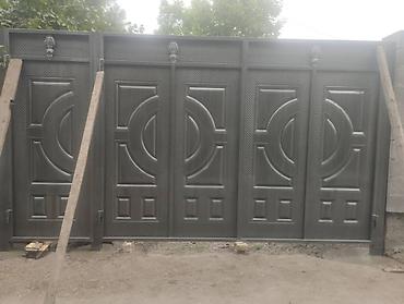 Откатные ворота: Ворота Ворота Распашные, Штампованный Кыргыз оймо баардык турун — 15