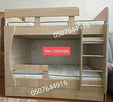kreslo tek: Oğlan və qız üçün, Yeni, Çarpayı, Matras ilə, Siyirməli, Laminat — 5