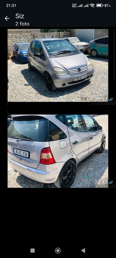 Mercedes-Benz A-class: 1.6 л | 2000 г. Хэтчбэк