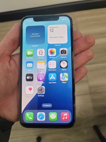 Apple iPhone: IPhone 12 Pro, 128 GB, Blue Titanium, Barmaq izi, Face ID