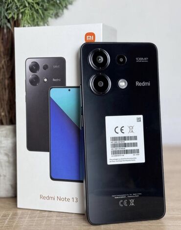 режим ноут 13: Xiaomi, Redmi Note 13, Новый, 256 ГБ, цвет - Черный, 2 SIM