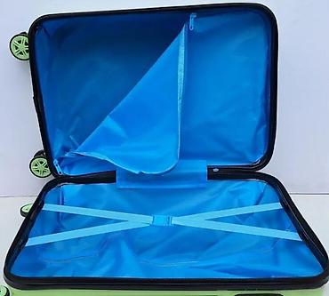 Rančevi, torbe i koferi: Dečji kofer na točkiće – zeleni, sa motivom simpatičnog dinosaurusa - — 3