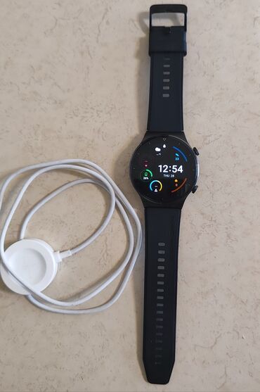 huawei gt: İşlənmiş, Smart saat, Huawei, Sensor ekran, rəng - Qara