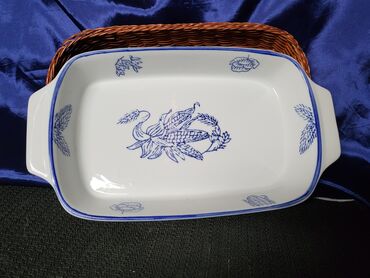 Činije: Porcelanska vintaz posuda sa korpom. Posuda perfektna sve na njoj — 2