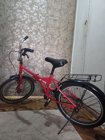 velosiped 20 luk: Crosser uşaq velosipedi - Rəng: qırmızı - Çərçivə: polad, klassik — 1