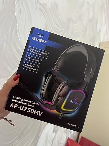 rgb keys: SVEN AP-U750MV – mikrofonlu gaming qulaqlıq - 40 mm sürücülər: yüksək — 1