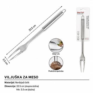 Viljuške: KMT Viljuška sa okruglom ručkom od nerđajućeg čelika 2406576 - Tip — 1